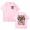 Nova Camiseta de Manga Curta Estampada de Cor Pura para o Verão 2025 Camiseta Básica Masculina Meia-Manga Roupas de Casal Europeias e Americanas Mais Vendidas