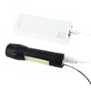 Linterna COB potente transfronteriza con luz lateral, aleación de aluminio, recargable por USB, mini linterna LED telescópica con zoom, luz de regalo