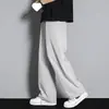 Pantalones Rectos Finos de Secado Rápido Refrigerantes para Hombre Versátiles Holgados Casuales 2026 Verano Color Sólido Deportivos Casuales Ropa para Hombre
