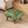 Taburete Pequeño Estilo Lujo Ligero para Sala de Estar, Mesa de Café, Sofá, Uso en Casa, Taburete Bajo, Reposapiés, Taburete para Cambiar Zapatos, Otomana de Cuero para Entrada
