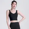 Sutiã Esportivo Feminino Costas Nadador Com Bojo Embutido Secagem Rápida Respirável Alta Elasticidade Top de Yoga Fitness Feminino