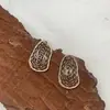Pendientes de Estilo Nicho, Gama Alta, Estilo Genial, Pequeños, Sencillos, Modernos y Versátiles, Pendientes Huecos de Corazón