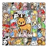 100 pegatinas de animales de dibujos animados para equipaje, tendencia personalizada, pegatinas de graffiti, cuaderno, coche, decoración de comercio exterior