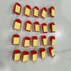 Ganchos Festivos de Boda, Uñas Sin Rastro, Ganchos Sin Taladro Detrás de la Puerta, Suministros de Boda, Ganchos Pequeños de Plástico Rojo Mini