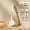 Espátula de silicona antiadherente para el hogar, cuchara de cocina resistente al calor, cucharón para sopa y juego de utensilios de cocina de grado alimenticio