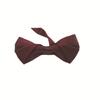 Ceremonia de Boda de Ocho Caracteres Novio de la Boda Padrino Color Vino Tinto Lazo Británico Color Sólido Pajarita para Hombre Vestido Formal