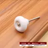 Manijas Cerámicas Blancas y Negras para Muebles, Puertas de Gabinete, Cajones y Zapateros, Manijas Redondas de Agujero Único Minimalistas Modernas Estilo Europeo