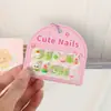 Parches Autoadhesivos para Uñas de Niños de Dibujos Animados Lindos, Uñas Postizas, Parches para Uñas Usables, Parches para Uñas Terminados con Accesorios, Parches para Uñas DIY
