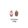 Caja de Regalo de Navidad, Árbol de Navidad, Calcetín de Navidad, Accesorios de Joyería de Aleación DIY de Papá Noel, Pulsera Transfronteriza, Accesorio para el Cabello, Colgante