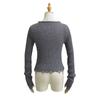Cardigan Curto Sexy Decote V Profundo Europeu e Americano Tricot para Mulheres 2024 Outono Novo Tricot Sexy Slim para Usar por Baixo