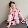 Pijama para Niña Primavera y Otoño 2026 Nuevo Elegante Conjunto de Primavera Infantil Moda Ropa de Casa de Algodón para Bebés Niñas