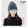 Gorro de punto de fábrica MEETSUNNY, gorro de lana gruesa para mujer, traje cálido de tres piezas, bufanda clásica de color sólido