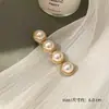 Presilha de cabelo requintada com strass para mulheres, presilha lateral para franja, presilha bico de pato, grampo de cabelo liso, acessório de cabelo