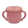 Taza para beber para bebé de silicona de grado alimenticio, taza para snacks, taza para beber agua para niños, taza para beber directamente, taza para snacks, vaso con boquilla de doble propósito