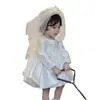 Verão 2026 Novo Estilo Vestido Princesa para Menina de Um Ano Vestido de Aniversário Daminha Sessão de Fotos Vestido de Cem Dias