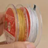 Importado de Japón FLEXY7 alambre de acero suave de seda dorada alambre para manualidades DIY cadena para collar de perlas joyería alambre con cuentas