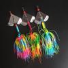 12g trator de superfície d'água isca Luya JIG husky lantejoula rotativa arremesso longo baixo carpa cabeça de chumbo anzol de pesca