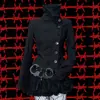 Camiseta de manga corta para mujer estilo americano, con corona de calavera con diamantes de imitación, picante, corte ajustado, corta, que deja ver el ombligo, subcultura niche, hombro derecho