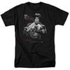 Camiseta holgada clásica retro de comercio exterior de Bruce Lee, estilo chino, de kung fu, de algodón pesado, para hombre