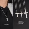 Collar con cruz para hombre, moderno, combina con todo, colgante para mujer, suéter largo para estudiante, joyería de Hip Hop, colgante para pareja, cadena de suéter