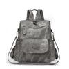 Bolsa de Ombro Nova Vintage de Couro Macio Europa e Estados Unidos Grande Capacidade Multiuso Mochila Feminina Moda Joker Bolsa de Viagem Atacado