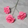 Flores Artificiais 3 Cabeças Rosa Martin Austin Única Grande Arranjo para Casamento Palco Flores de Seda Arranjo de Flores para Corredor de Casamento Falso
