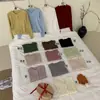 Cardigan Tricotado de Cor Pura Estilo Coreano com Botão Pequeno Dourado e Gola Redonda para Mulheres 2024 Novo Design de Início de Outono Tendência de Nicho