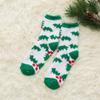 Calcetines de invierno forro polar coral calcetines de navidad niños santa claus hogar cálidos calcetines de piso alce caricatura calcetines para dormir