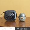 Kiln de Ru Xiangyun Copo Expresso Um Bule Duas Xícaras conjunto de chá de viagem portátil um bule duas xícaras conjunto pequeno para exterior