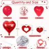 Balão de Látex Vermelho Coração de Amor com Lantejoulas Pingente de Coração Decoração Festa de Dia dos Namorados Casamento Quente Transfronteiriço