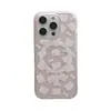 Soporte Magnético de Oso con Lazo Suave y Lindo para Funda de Teléfono Apple 17Promax, Compatible con 16Pro Magnético y 15P