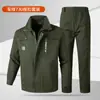 Ropa de Trabajo para Hombre Anti-quemaduras de Primavera y Otoño Algodón Anti-quemaduras Resistente a Manchas Soldador Ropa de Trabajo Engrosada Taller de Reparación de Automóviles Transpirable Absorbente de Sudor Ropa de Trabajo
