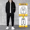 Conjunto casual de dos piezas para hombres y mujeres, nueva colección de otoño, corte holgado, talla grande, sudadera de moda, gris, moda transfronteriza para hombres