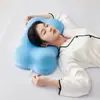 Almohada de Nube Azul Espuma Viscoelástica de Rebote Lento Núcleo de Almohada para Columna Cervical de Presión Cero Imán Jade Almohada de Espuma Viscoelástica