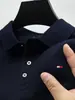 Camisa Polo Roupa Casual Promoção Rápida Camiseta Bordada Masculina de Manga Curta Marca da Moda Minha Gola Street Versátil Solta Transfronteiriça Tom