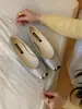 2026 Nuevo Estilo Francés Estilo Suave Zapatos Planos Cuadrados Poco Profundos sin Cordones para Mujer, Adecuados para Ir al Trabajo, Zapatos Planos de Abuela sin Cordones