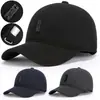 Gorra de Béisbol Nueva de Invierno para Hombre Moda Gorra de Pico Protección para los Oídos para Personas de Mediana Edad y Mayores Gorro Cálido a Prueba de Frío para Viajes al Aire Libre