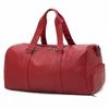 Bolsa de viaje portátil transfronteriza, bolsa de equipaje de PU, bolsa de deporte portátil para el hombro, bolsa de fitness con separación en seco y húmedo, logotipo impreso