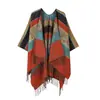 Xale de Tricô para Viagem em Lijiang, Yunnan, Estilo Étnico, Capa Retrô, Cachecol com Franjas, Roupa de Férias para Mulheres