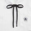 Corbata de Lunares de Moda para Mujer, Lindo Accesorio JK, Flor para Cuello de Uniforme Estudiantil, Moda Juvenil Versátil