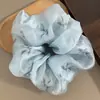 Anel de Cabelo para Intestino Grosso Novo Estilo Chinês Anel de Cabelo para Intestino com Malha Grande Verão Novo Estilo Acessórios de Cabelo Estilo Chinês Alta Elasticidade Durável