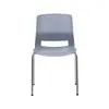 Silla de Entrenamiento Minimalista Nórdica con Marco de Acero Galvanizado en Forma de Lazo, Silla de Plástico Grueso Apilable Multicolor, Directo de Fábrica