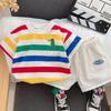 Conjunto de Shorts e Camiseta de Manga Curta de Verão para Meninos 2025 Novo Estilo Moda Roupas de Bebê Menino Conjunto de Duas Peças Lindo Tendência para Crianças