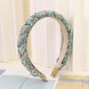 Diadema de Tela Estilo Chanel Trenza Cuadros Accesorios para el Cabello Coreanos Otoño e Invierno Elegante Clip de Presión para el Cabello Apartado Accesorios para el Cabello
