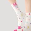 Calcetines Originales Renacentistas para Mujer Primavera y Verano Calcetines de Media Caña de Conejo de Dibujos Animados Rosados a Rayas Calcetines sin Costuras para Niños