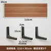 Estante de pared para el hogar, divisor de almacenamiento de pared, sin perforaciones, estantería para estudio, soporte de tablero de madera flotante para pared de dormitorio