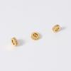 Venta al por mayor de Joyería DIY Separador de Rueda con Circonita Micropavimentada Color Dorado Rellenado de 18K Colgante Cuentas de Rueda Cuentas Sueltas Cuentas Separadoras