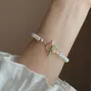 Pulseira/Colar de Pérola Fresca Pequena Tulipa Japonês e Coreano Elegante Fivela Ot Design de Nicho Doce Gargantilha Pulseira