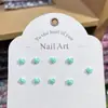 Manicura de Resina Corazón Estéreo Rosa Joyería para Uñas DIY Pendientes Funda para Teléfono Móvil Accesorios Portátiles para Uñas