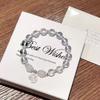 Pulsera Lunar Gris Ojo de Gato Imitación para Mujer, Colgante de Campana Simple, Regalo de Cumpleaños para Mejor Amiga, Estilo Ins de Vidrio